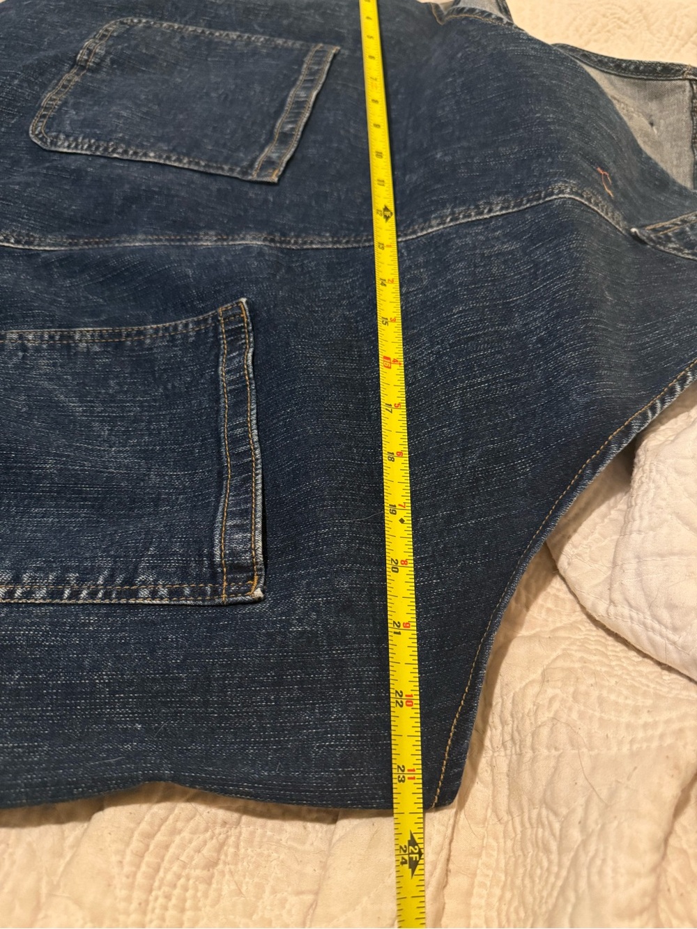 Torrid Real McCoy Vintage Stretch High Rise Classic Dark Blue Denim Overalls - Picture 8 of 9